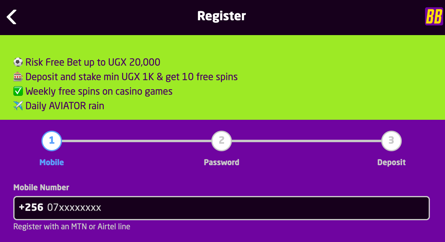 Bongobongo bet registration